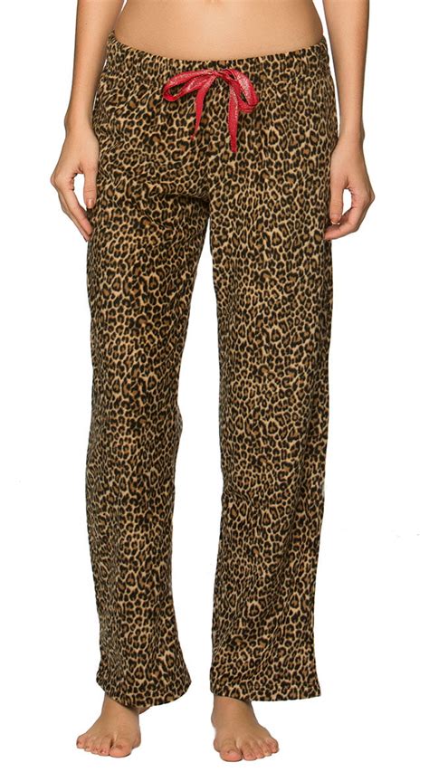 leopard print pajama pants.